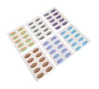 LOORGVEL 6 Sheets Eyeshadow Stickers Sweatproof Temporary Eye Makeup Tape for Festivals Cosplay Parties Ultrafine Gradient Eye Decor for Women Easy Apply Natural Effect