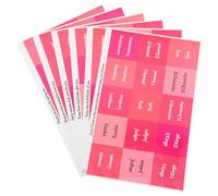LOORGVEL 6 Sheets Small Month Tabs Sticky Page Markers for Book Annotation Planner Index Colorful Pastel Stickers for Organizing Notes and Quarterly Planning