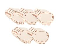 LOORGVEL 60pcs Animal Shaped Blank Study Cards for DIY Message Note Cards with Cute Cartoon Design for Students Teachers Office and Reminders