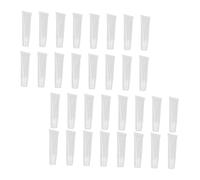 LOORGVEL 60pcs Lip Balm Tube Cosmetic Container Plastic 10g White Refillable Handy Environmental Tubes for Making Handmade Lip Products by Women Girls