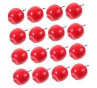 LOORGVEL 60pcs Mini Artificial Apples Tiny Lifelike Faux Foam Fruits for Home Kitchen Party Decorations Creative DIY Craft Accessories Realistic Red Apple Models for Table Centerpieces and