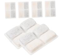 LOORGVEL 6pcs Activated Carbon Filter Cartridges for Pet Water Fountains, Coconut Shell Charcoal Replacement Filters for Cat and Dog Drinking Fountains, Compatible Pet Water Dispensers