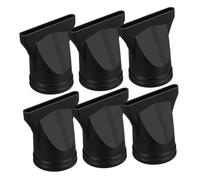LOORGVEL 6pcs Black Plastic Hair Dryer Diffuser and Nozzle Black Plastic Hair Dryer Diffuser Nozzle Advanced Airflow Design Faster Styling