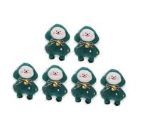 LOORGVEL 6Pcs Christmas Tree Catnip for Indoor Cats, Plush Cat Chew for Kitten Teething, Interactive Catnip Chew for Teeth Cleaning and Play