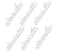LOORGVEL 6pcs Clear Small Hive Beetle Traps for Beekeeping Reusable Plastic Baitable Beetle Catchers with Dual Compartments Safe and Convenient Hive Protection Tool