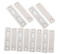 LOORGVEL 6pcs Door Catches and Latches Invisible Door Stopper Mechanical Stopper Closet Magnet Magnetic Drawer Catch Magnetic Closet Magnet for Cabinet Silver