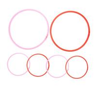 LOORGVEL 6pcs Floating Duckweed Rings Aquarium Plant Isolation Circles Fish Feeding Ring Reusable Plastic Fish Tank Decoration for Stable Aquatic Plant Separation