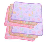 LOORGVEL 6pcs Guinea Pig Flannel Blanket Soft Warm Cage Liners for Small Animals Breathable Water-absorbent Bedding Pads Washable Fleece Liners with Cute Bone Patterns for Guinea Pig