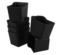 LOORGVEL 6pcs Pegboard Bins Organizer Black Storage Cups for Garage Workbench Craft Room Office Kitchen Utensils Holder Sturdy Wall Mountable Tool Organizers