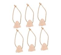 LOORGVEL 6pcs Pink Salt Animal Lick Blocks 30-50g Each Natural Mineral Salt Block for Horses Cattle Deer and Livestock Essential