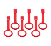 LOORGVEL 6pcs Pull Up Rings for Crib and Playpen Walking Training Tool to Strengthen Arm Muscles Safe and Secure Attachment for Nursery Cot Versatile Stand Up Assistance for Boy Girl