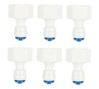 LOORGVEL 6pcs Quick Connect Water Filter Fitting Adapter Inline Connector with Buckle for Reverse Osmosis Beverage Machines Portable and Efficient Plumbing
