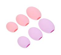 LOORGVEL 6pcs Silicone Makeup Brush Protector Covers Flexible Brush Sleeves for Various