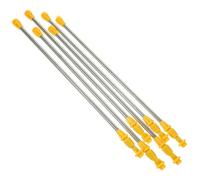 LOORGVEL 6pcs Stainless Steel Garden Sprayer Rods Telescopic Extension Wand Non Slip Thick Handle Agricultural Watering Lance for Orchard and Lawn