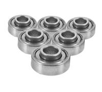 LOORGVEL 6pcs Steel Bearing Wheelchair Front Wheel Hub Bearings Replacement for Manual Wheelchair Parts Accessories Smooth Stable Ride Enhanced Safety Compatible with Various Models