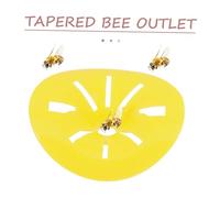LOORGVEL 6pcs Yellow Cone-shaped Beekeeping Tools with One-way Bee Escape Valve Hive Entrance for Beekeepers Garden Use Anti-escape Frame Device for Smooth Bee Nest Access