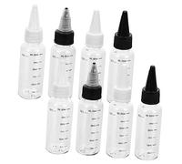 LOORGVEL 8 pcs Leak Squeeze Bottles with Scale Transparent Essential Oil Dispensing Bottles for Precise DIY Filling and Portable Use