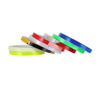 LOORGVEL 8 Rolls Reflective Bike Stickers Fluorescent Strips Night Riding Safety Decals for Mountain and Road Bikes Durable Wear Resistant