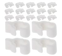 LOORGVEL 80pcs White Snap Lock Cabinet Clips Universal Resin Storage Cabinet Connector Fasteners for DIY Wire Cage Hardware Pet Cage Door Lock Puppy Playpen and Rabbit Latch