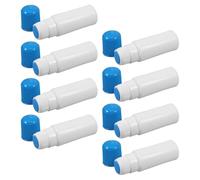 LOORGVEL 8pcs 30ml Empty Sponge Applicator Bottles with Blue Caps, Refillable Liquid Dauber Containers for Medicine, Glue, Paint, and Skincare Applications, Portable Plastic Sponge Tip