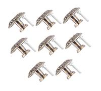 LOORGVEL 8pcs Antique Snowflake Cabinet Drawer Knobs Diameter Vintage Style Furniture Pull Handles for Kitchen Cupboard Wardrobe Desk Solid Base