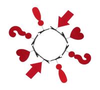 LOORGVEL 8pcs Creative Hair Clips for Women Teens Novelty Punctuation Mark Barrettes with Arrows Hearts Symbols Playful Hair Accessories for Daily Wear and Themed Events