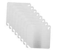 LOORGVEL 8pcs Metal Electrical Box Covers Flat Square Junction Box Replacement Plates for Outlet Sealed Design for Wire Protection in Residential and Industrial Use