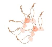 LOORGVEL 8pcs Natural Mineral Salt Lick Blocks with Hanging Rope for Livestock Easy to Lick Pink Salt for Horses Cattle Deer Goats and Alpacas Each Enhances Coat Shine and Vitality