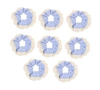 LOORGVEL 8pcs Oversized Lace Ponytail Holder Hair Scrunchies for Women Lace Hair Ties Women Ponytail Holder Scrunchies Elastic White Ties Boho
