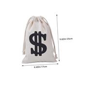 LOORGVEL 8pcs Pirate Party Gift Bags Drawstring Canvas Pouches Halloween Coins Storage for Candy Jewelry Small Gifts Favor Bags