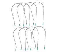 LOORGVEL 8pcs Stainless Steel Electric Heating Curling Clips Hot Roller Securing Clamps for Home Hair Styling U Shaped Curler Pins for Easy Perm and Space Saving Hairdos