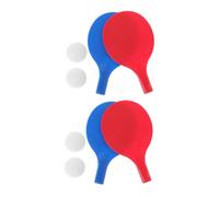 LOORGVEL 8pcs Table Tennis Set Plastic Paddles and Balls Lightweight Colorful Training Equipment for Indoor Outdoor Play Home School Use