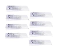 LOORGVEL 8pcs Transparent Furniture Leveling Shims PVC Material Non-Slip Door Stop Table Leg Pads Stackable Height Chair Wedges for Uneven Floors and Doors