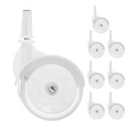 LOORGVEL 8pcs Universal Baby Walker Replacement Wheels Plastic Caster Baby Stroller Wheel Casters for Infant Walkers and Pushchairs Front Spare Parts for Indoor and Outdoor Use