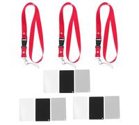 LOORGVEL 9 Pieces Neutral Grey White Balance Card Set with Black Plastic Strap for Dslr Camera Photography, Featuring White Balance Correction and Exposure Reduction, for Video and Film