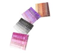 LOORGVEL 96pcs Glitter Hair Slides Metal Hairpins with Stoving Varnish Reusable Bobby Clips in Gold Pink Purple Black for Firm Hold and Styling
