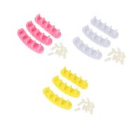 LOORGVEL 9Pcs Nail Practice Rack Nail Art Display Rack 4.72X1.18X1.18In Plastic Manicure Tool Assorted Color for Home Use Professional Salon