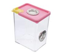 LOORGVEL Acrylic Reptile Feeding Box with Ventilation Mild Material Practical Breeder Container for Insects Spiders Crickets Pet Reptiles Random Color