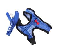 LOORGVEL Adjustable Blue Mesh Chest Strap for Chickens Ducks and Geese, Breathable Poultry Vest Harness Butterfly Knot, Medium Size Comfortable Leash for Farm Birds Random Color