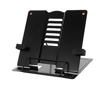 LOORGVEL Adjustable Desktop Book Stand for Reading and Laptop Multi Functional Iron Tablet Holder with Stable Design Compact Ergonomic Rack for Textbooks Music Scores and Documents