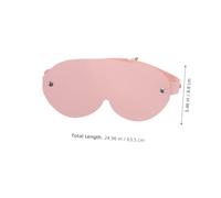 LOORGVEL Adjustable PU Leather Sleep Eye Mask for Women Comfortable Light Blocking Blindfold with Secure Strap for Better Sleep Cosplay Masquerade and Roleplaying Parties