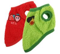 LOORGVEL Adorable Warm Wear -resistant Rabbit Vest Set 2pcs Washable Delicate Bunny Garments for Pet Rabbits Xs Size Portable Cozy Apparel for Holland Lop