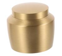 LOORGVEL Airtight Small Copper Storage Jar with Sealed Lid Mini Tea Pot Fragrance Ingredient Container Decorative Tank for Kitchen Household and Home National Standard Brass Material