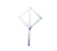 LOORGVEL Aluminum Alloy Angle Finder Measuring Tool, Combination Protractor Ruler with Extended Length, Multi-Functional Diagonal Square for Woodworking and Construction Use