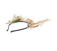 LOORGVEL Antler Headband for Xmas Simulated Branch Hair Decor Deer Horn Headpiece for Xmas Party Boy Girl and Adult Hair Accessories