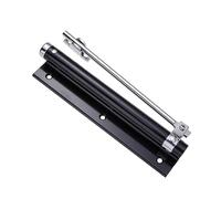 LOORGVEL Automatic Door Closer Buffer Concealed Spring Hinge Adjustable Home Use Door Closer Matte Black Easy Install Aluminum