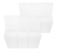 LOORGVEL Automatic Pigeon Feeder Bird Food Dispenser Box with Anti-spill Design Sturdy Plastic Hanging Feeder for Pigeon Cages and Quail Cages Suitable for Outdoor and Indoor Use 2pcs Set