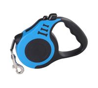 LOORGVEL Automatic Retractable Dog Leash Blue with Heavy-duty Nylon Tape and Alloy Hook Telescopic Pet Training for Puppies and Dogs Large Ergonomic Handle for Comfortable Grip