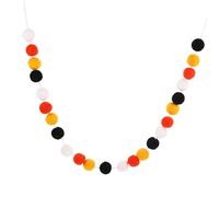 LOORGVEL Autumn Wool Felt Ball Pendant Garland for Festival Decoration Fall Pompom String Ornament for Home Window Christmas Tree Lightweight Elegant Hanging Adornment