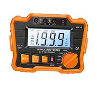 LOORGVEL Backlight Digital Insulation Resistance Tester with LCD Display Portable Megohmmeter for Electrical Maintenance and Repair Protective Sleeve Included High Voltage Safety Alert